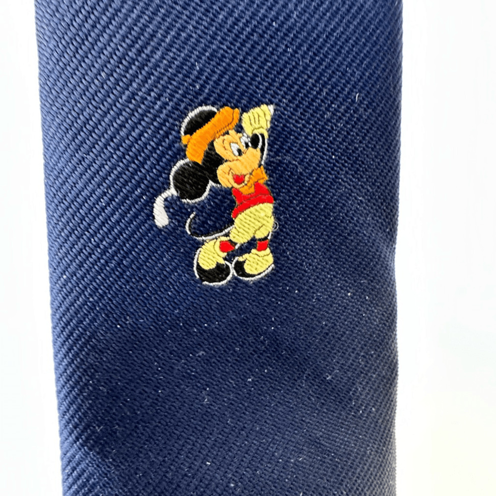 Vintage Cervantes Mickey Mouse Neck Tie Polyester Disney Navy USA Made